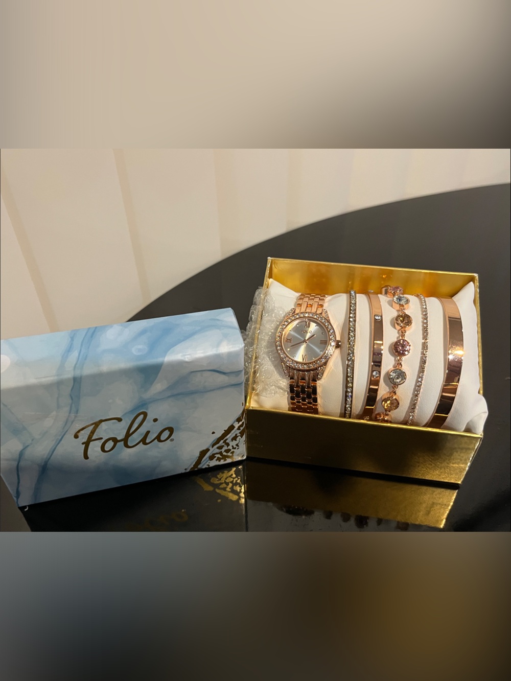 Folio watch set Rose gold